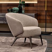 Contemporary armchair HELENfabricleatherplywood