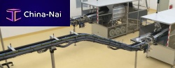 Air conveyor transportfor the food industry