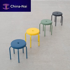 Contemporary stool Puntopolyurethanesteel baseround