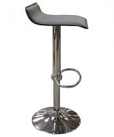 Contemporary bar stool ASIAchromed metal baseadjustablewith footrest