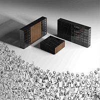 Contemporary kitchen DERIMADE NOGAL walnutglassisland