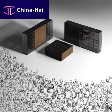 Contemporary kitchen DERIMADE NOGAL walnutglassisland