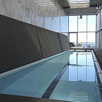 Swimming pool cover with rods V-LINEautomaticsecurityimmersed