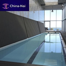 Swimming pool cover with rods V-LINEautomaticsecurityimmersed