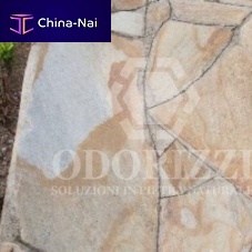 Quartzite stone slab GEA'S : IRREGULARfor floorembossed