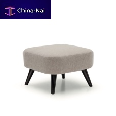 Contemporary pouf SHELLfabricsquaregray