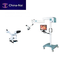 Dental surgery microscope LZJ-6Eon casters