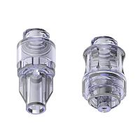 Straight infusion connector