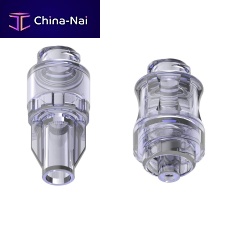 Straight infusion connector