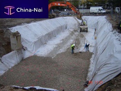 Non-woven drainage membrane AS-NIDAFLOWplasticrainwater