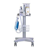 Trolley-mounted veterinary anesthesia workstation DM6C