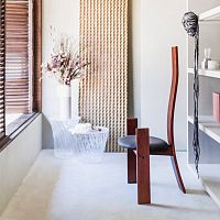 Original design chair GOLEMindoorleatherwooden