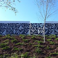Fence with panels gardenfor public spacesfor sports fields