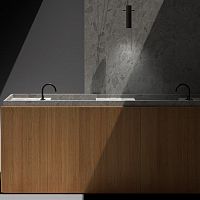 Built-in washbasin A.71porcelaindouble1-hole