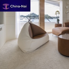 Contemporary bean bag DS-9090leathergrayblue