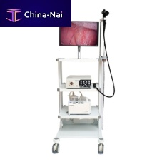 Video veterinary gastroscope VET-1508with integrated video monitorwith working channel