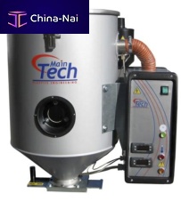 Compressed air dehumidifier for hygroscopic material