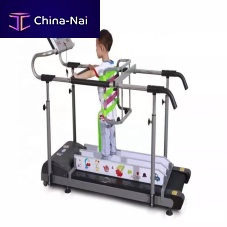 Treadmill with handrails with harness systempediatric