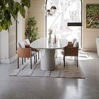 Contemporary chair Syren Pindoorfabricleather