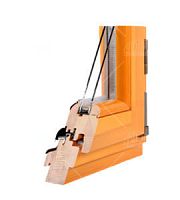 Wooden window OPTIMA 68 SOFTLINEcasementdouble-glazed