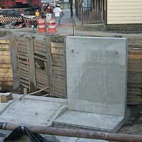 Reinforced concrete retaining wall modularprefabroad