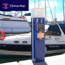 Water supply pedestal Classic electrical distributionwith built-in lightfor docks