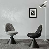 Design chair ROMBYindoorfabricleather