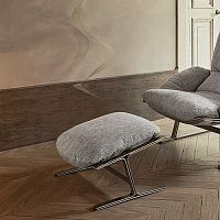 Contemporary footrest BELAIRfabricleather