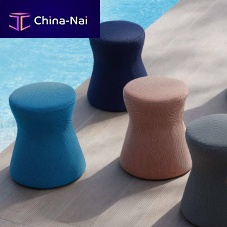 Contemporary pouf MAGIfabricfor outdoor usegray