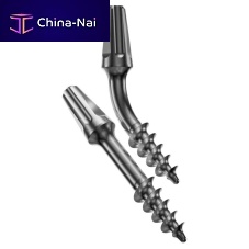 Cylindro-conical dental implant BASAL ONE-PIECE titaniumexternalspiral