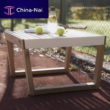 Contemporary stool Barka BA112solid woodteakwooden base