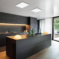 Surface-mounted light fixture DADOLEDsquarefor public space