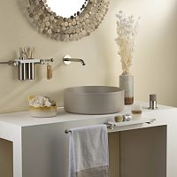 Metal washbasin spout E0BA0157H1CICMwall-mounted