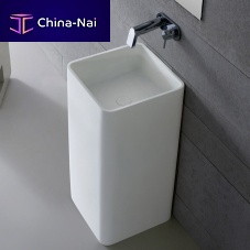 Free-standing washbasin PG44081stone resinsquarecontemporary