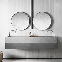 Wall-mounted washbasin PB � 180natural stoneSolid Surfacedouble