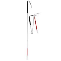Straight handle white cane 624UEfolding