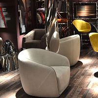 Contemporary armchair DALLAS: SED-DAL0165 leather