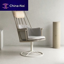 Scandinavian design armchair WINDSORleatherfabricoak