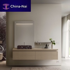 Contemporary bathroom cabinet DOLCEVITAoakmatte lacquered woodlacquered wood