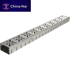 Slot drainage channel BG-FAgalvanised steel gratestainless steel gratefor public spaces