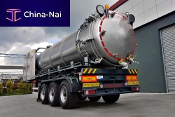Suction semi-trailer XLT-Vac3-axlefor wastesludge
