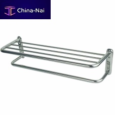 Towel rack with rods 1773 00wall-mountedpolished stainless steelfor hotel