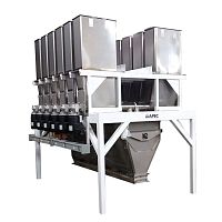 Electronic weighing machine for bulk materialsfor the food industryfor granulates