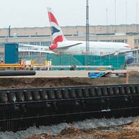 Airport drainage system RECYFIX HICAP F slotcompositepolypropylene