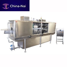 Water washing machine for cansstainless steelwith conveyor
