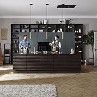 Fenix NTM® kitchen BASEcontemporarysolid woodstainless steel