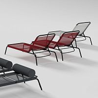 Contemporary sun lounger GENUAfabricaluminumfor hotel