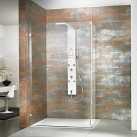Walk-in shower enclosure LAVIDAglassfixedcorner
