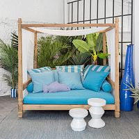 Traditional sofa Jekooutdoorfabricwhite