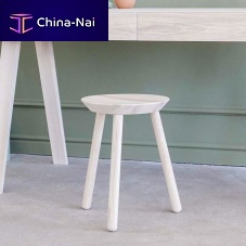 Contemporary stool Nave ashash base3-legged